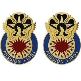 111th Military Intelligence Brigade Unit Crest (Mission First) - Sold in Pairs