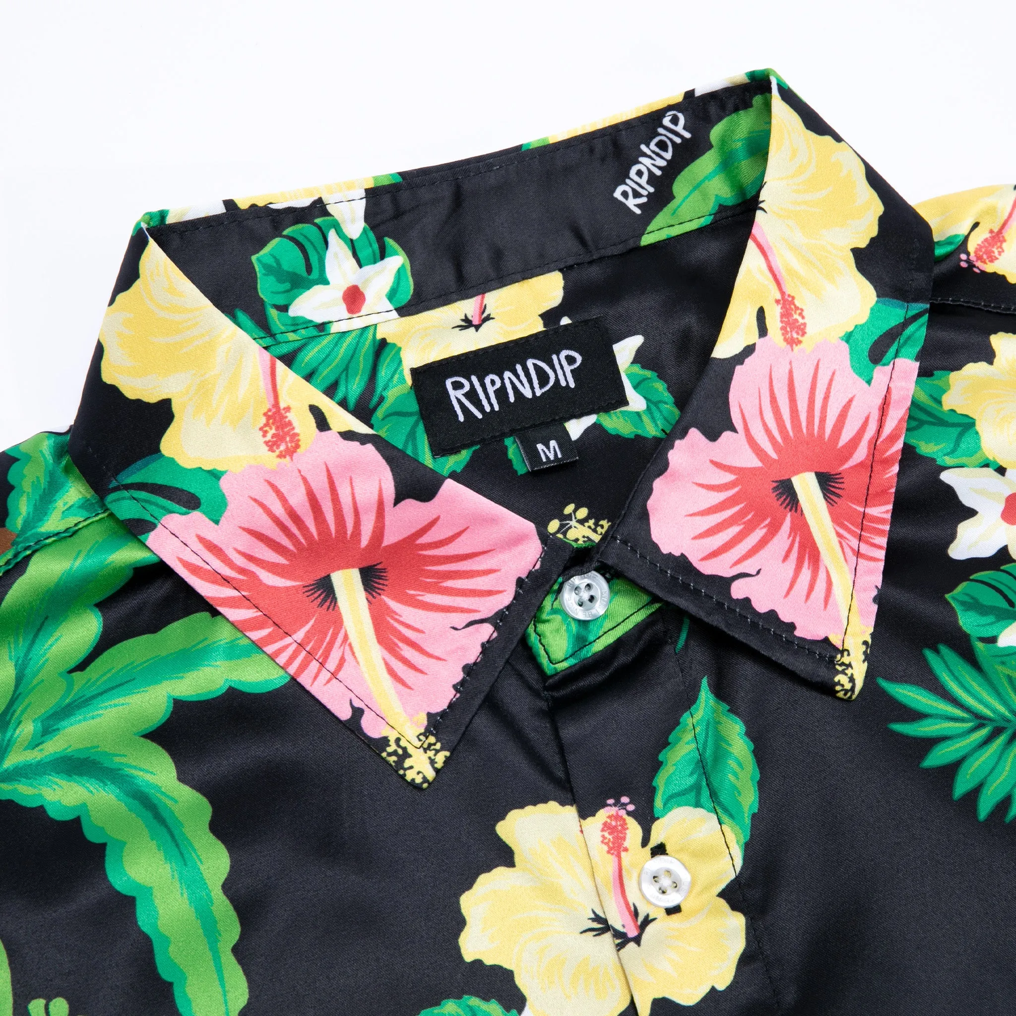 Aloha Nerm Short Sleeve Button Up (Black)