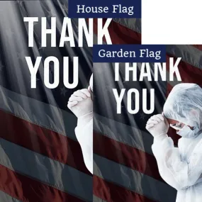 America Says Thank you Flags Set (2 Pieces)