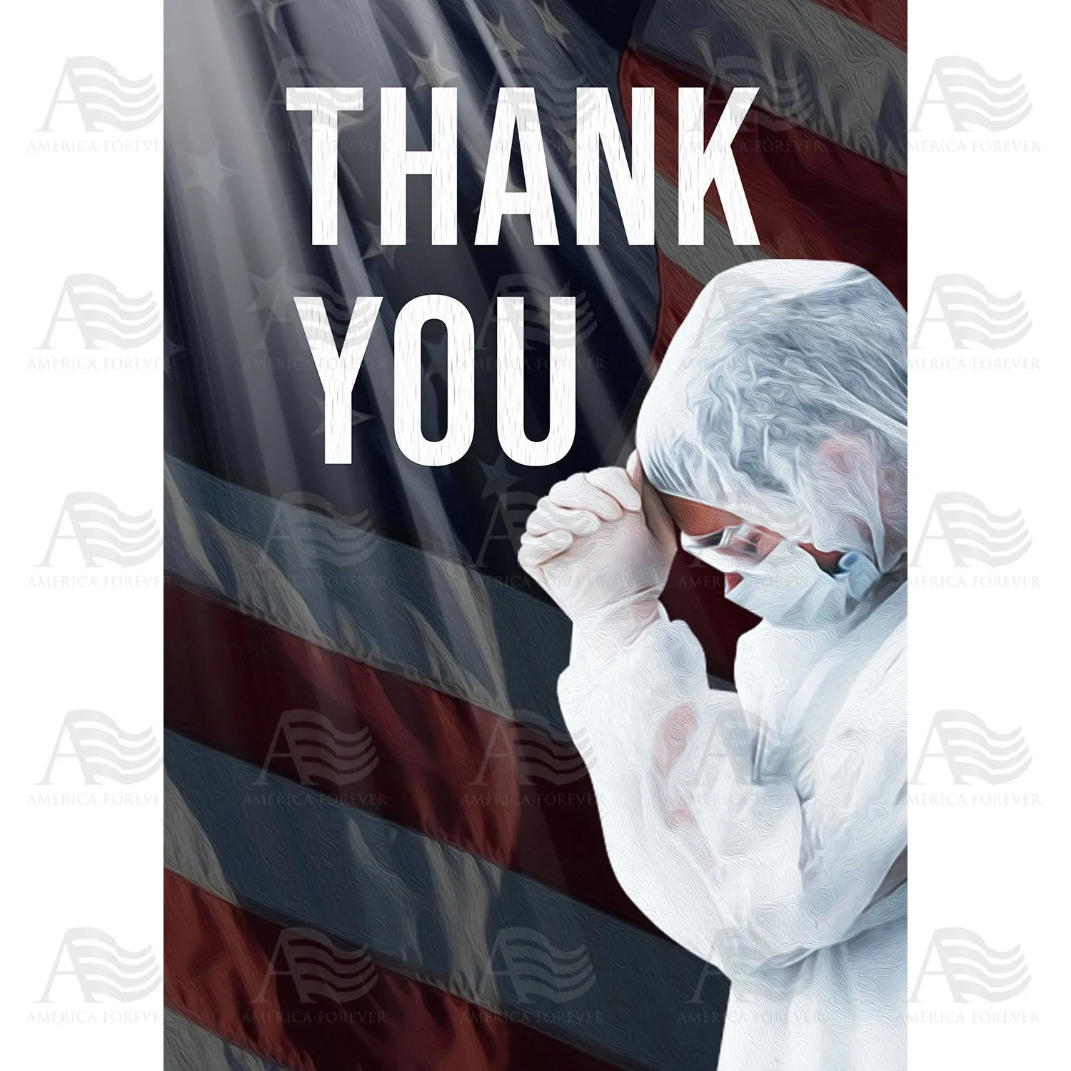 America Says Thank you Flags Set (2 Pieces)