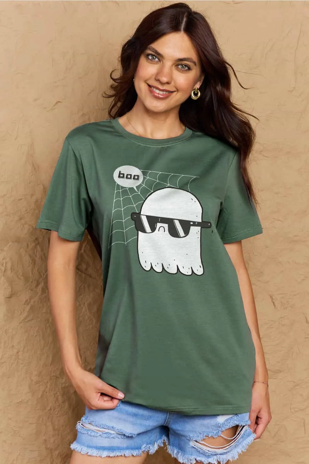 BOO Graphic Cotton T-Shirt