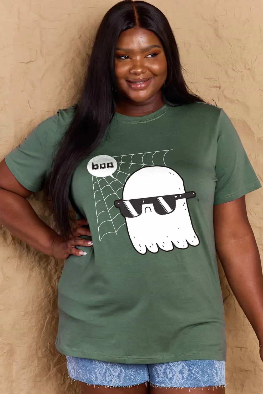 BOO Graphic Cotton T-Shirt