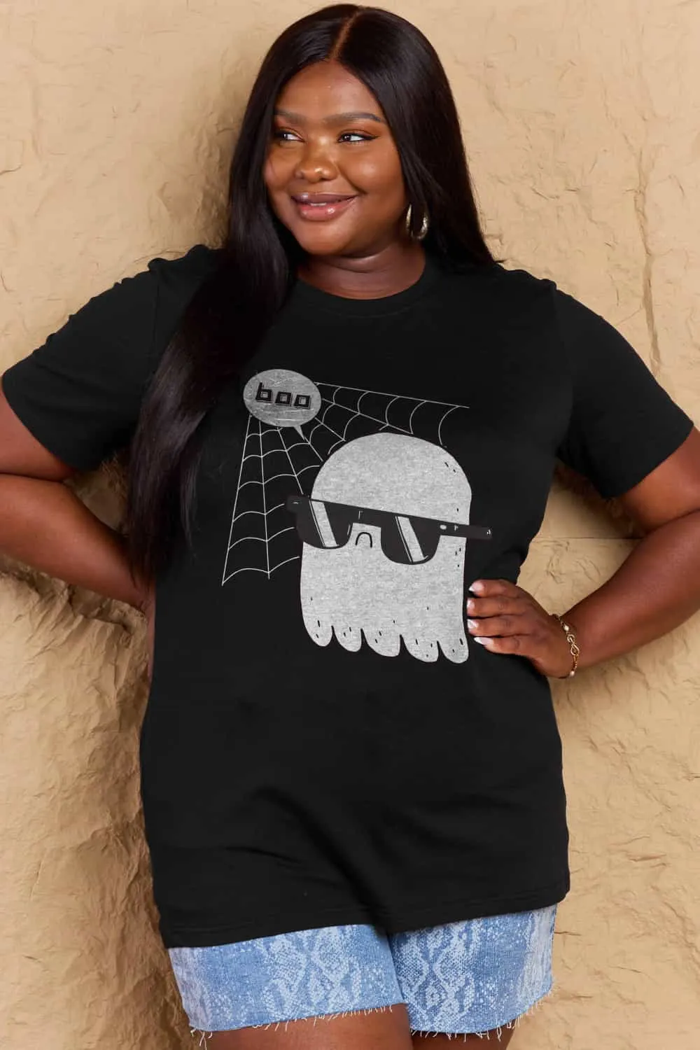 BOO Graphic Cotton T-Shirt