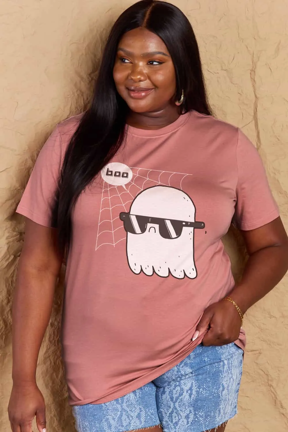 BOO Graphic Cotton T-Shirt