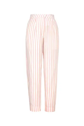 Buttonscarves X Jovian Paradiso Petra Pants In White Pink