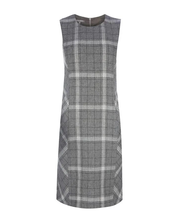 Check Wool Pinafore