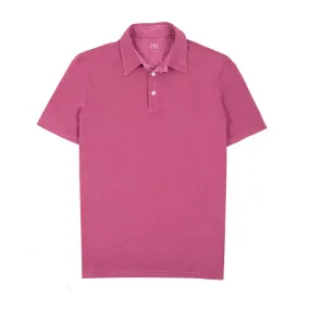 Cotton Piqué Polo Shirt Raspberry