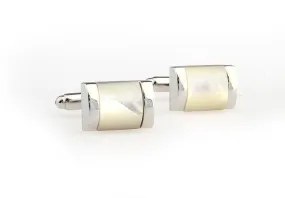 Curved Mother of Pearl Cufflinks