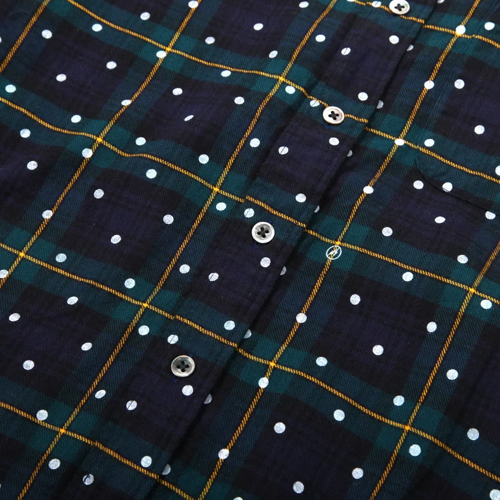 Dot Print Flannel L/S Shirt