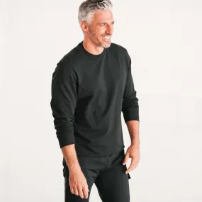 Essential Sweatshirt –  Black French Terry