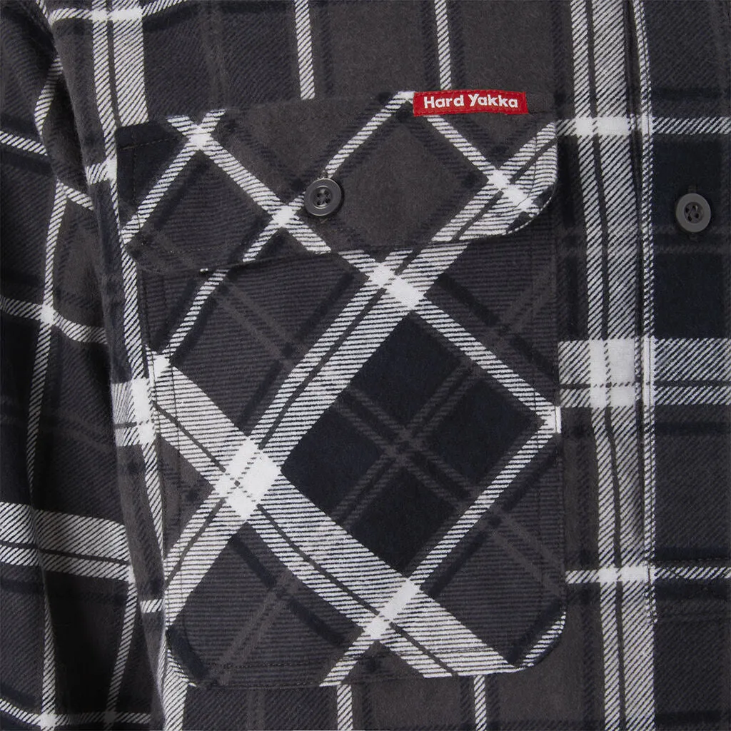 Hardyakka Core Long Sleeve Closed Front Check Flannel Shirt (Y04006)