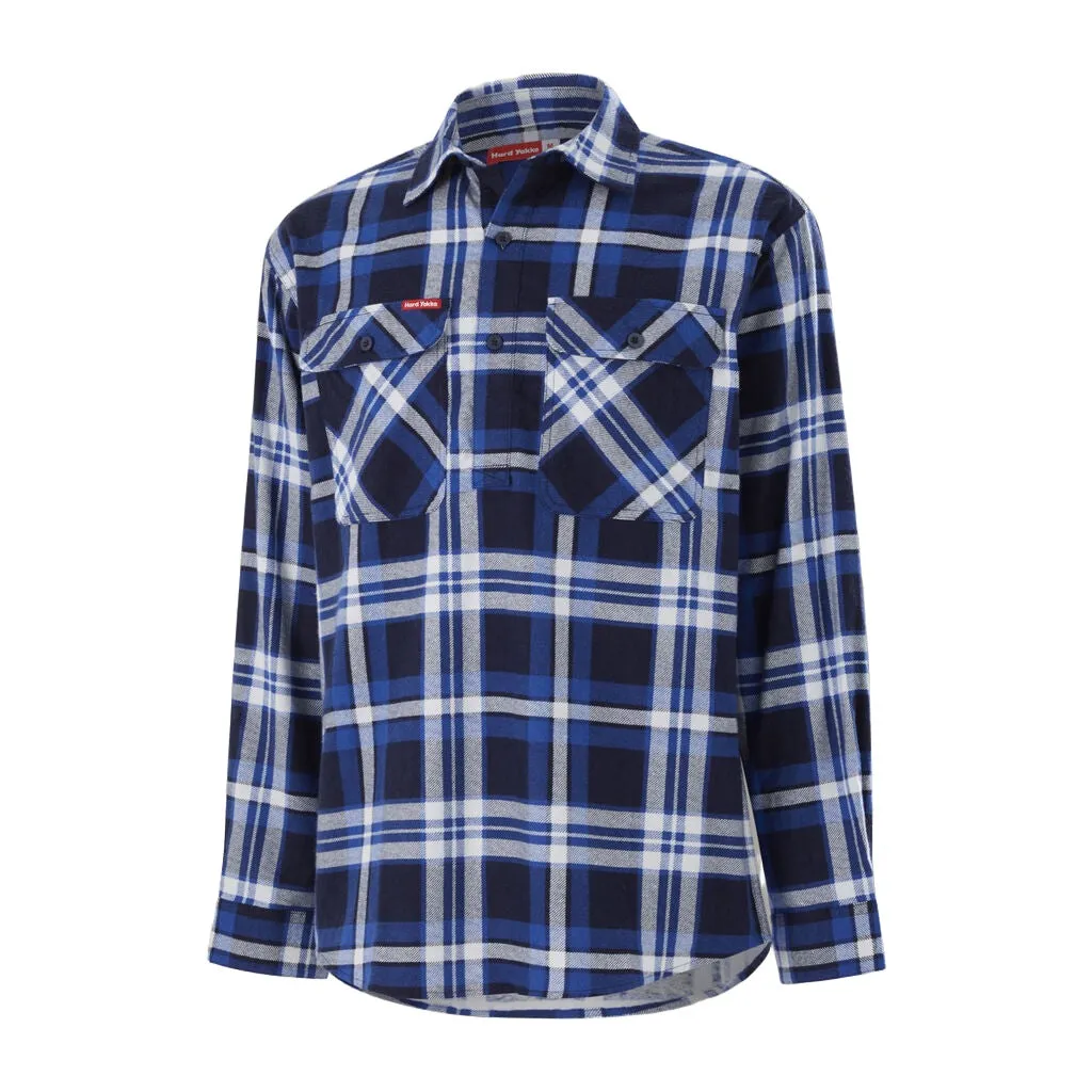 Hardyakka Core Long Sleeve Closed Front Check Flannel Shirt (Y04006)