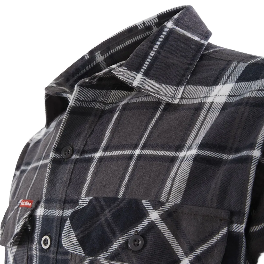 Hardyakka Core Long Sleeve Closed Front Check Flannel Shirt (Y04006)