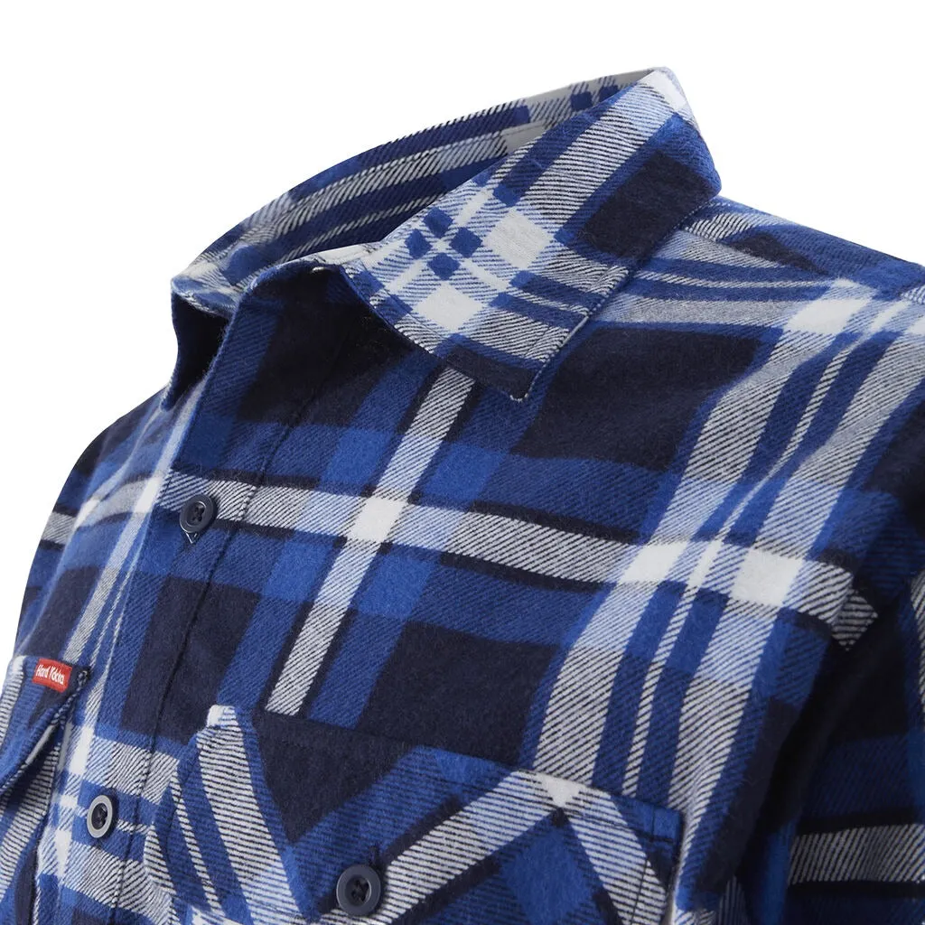 Hardyakka Core Long Sleeve Closed Front Check Flannel Shirt (Y04006)