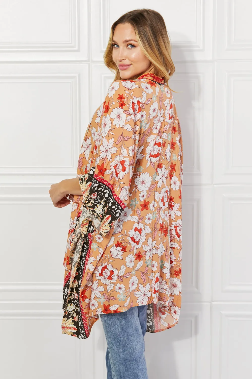 Justin Taylor Peachy Keen Cover-Up  Kimono - Ships from The USA