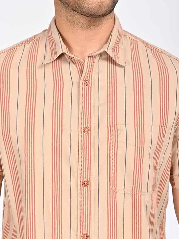 Men Checked Half Sleeve Cotton Shirt