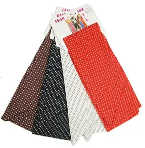 Polka Dot Design Skinny Scarf / Belt