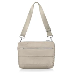 Puffer Purse in Golden Shimmer Beige