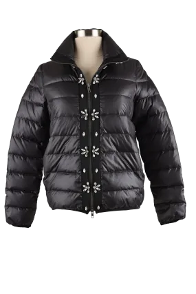 Quilted Down Jacket - Rhinestone