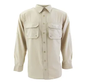 Samaki Breeze Vented Fishing Shirt Bone