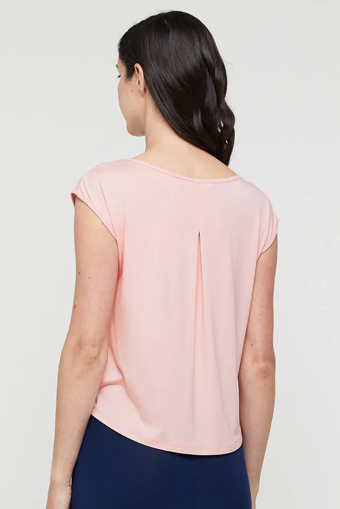 Spade Bamboo Tee - Pale Pink