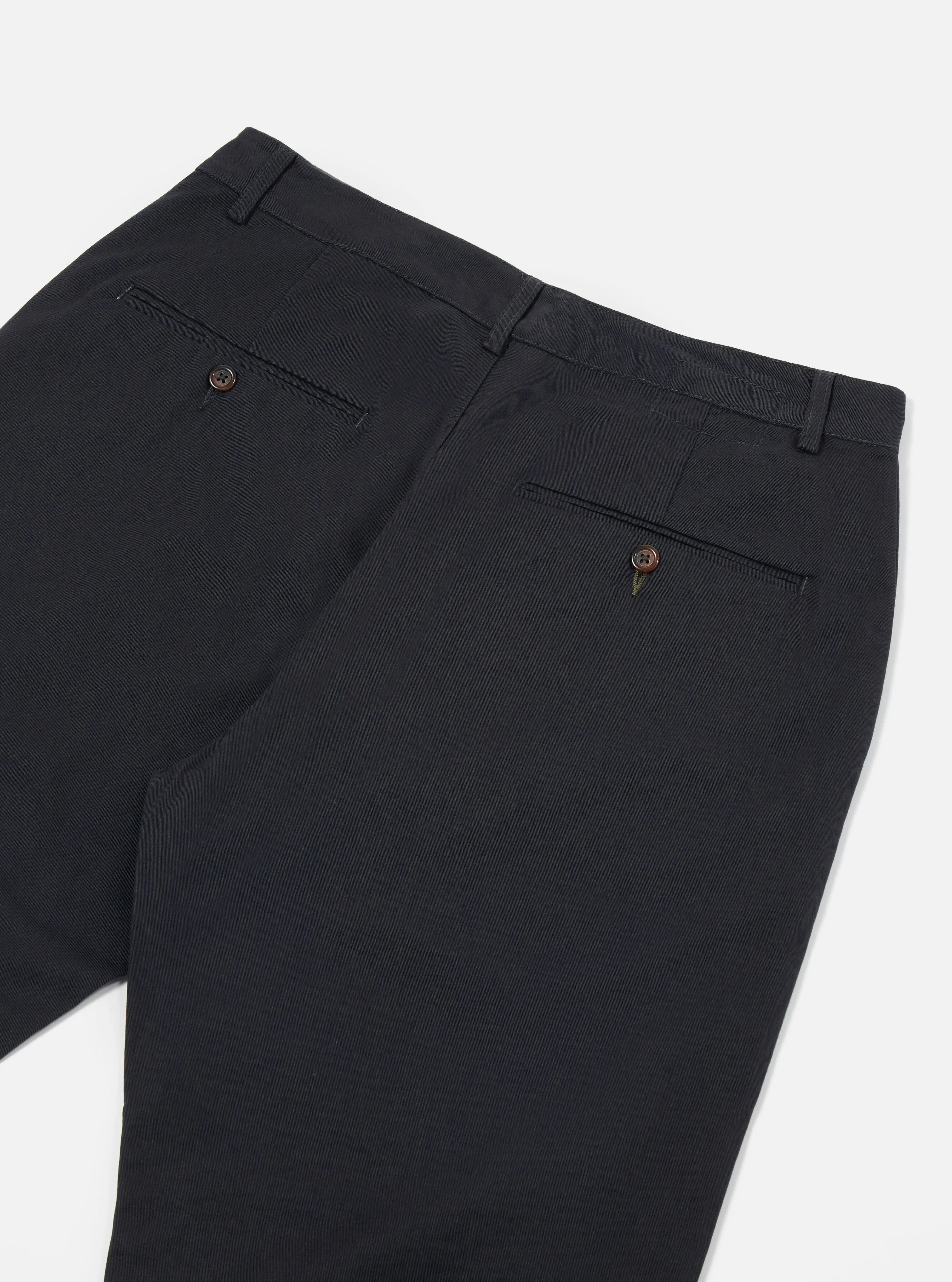 Universal Works Military Chino in Black Twill