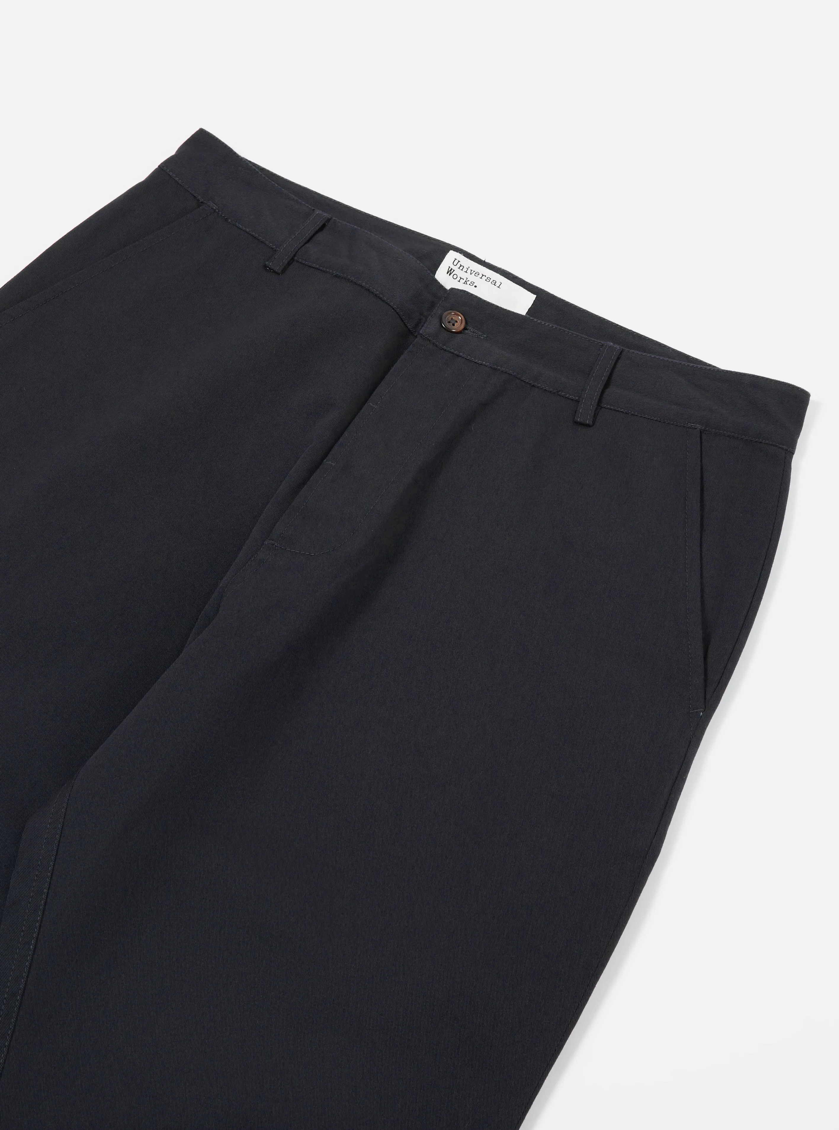 Universal Works Military Chino in Black Twill