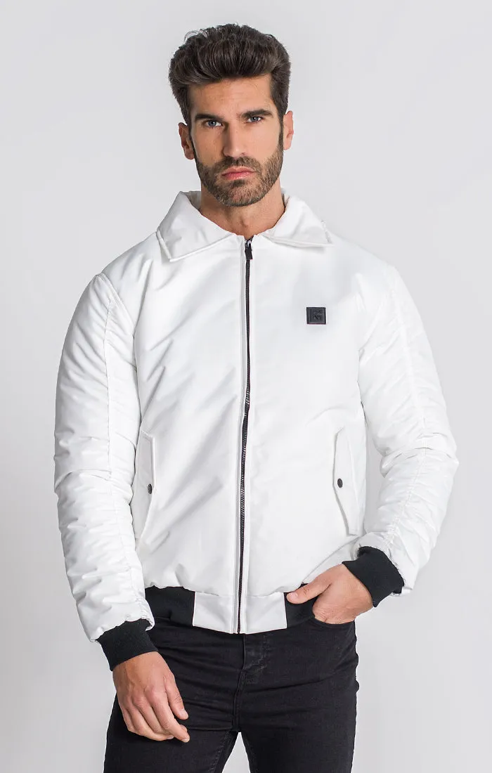 White Hollywood Bomber Jacket